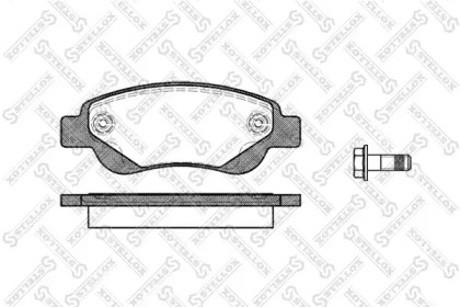 Комплект тормозных колодок STELLOX 1188 000L-SX